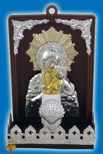Traditional Orthodox Icon with Electric Lamp I\' Plastic
